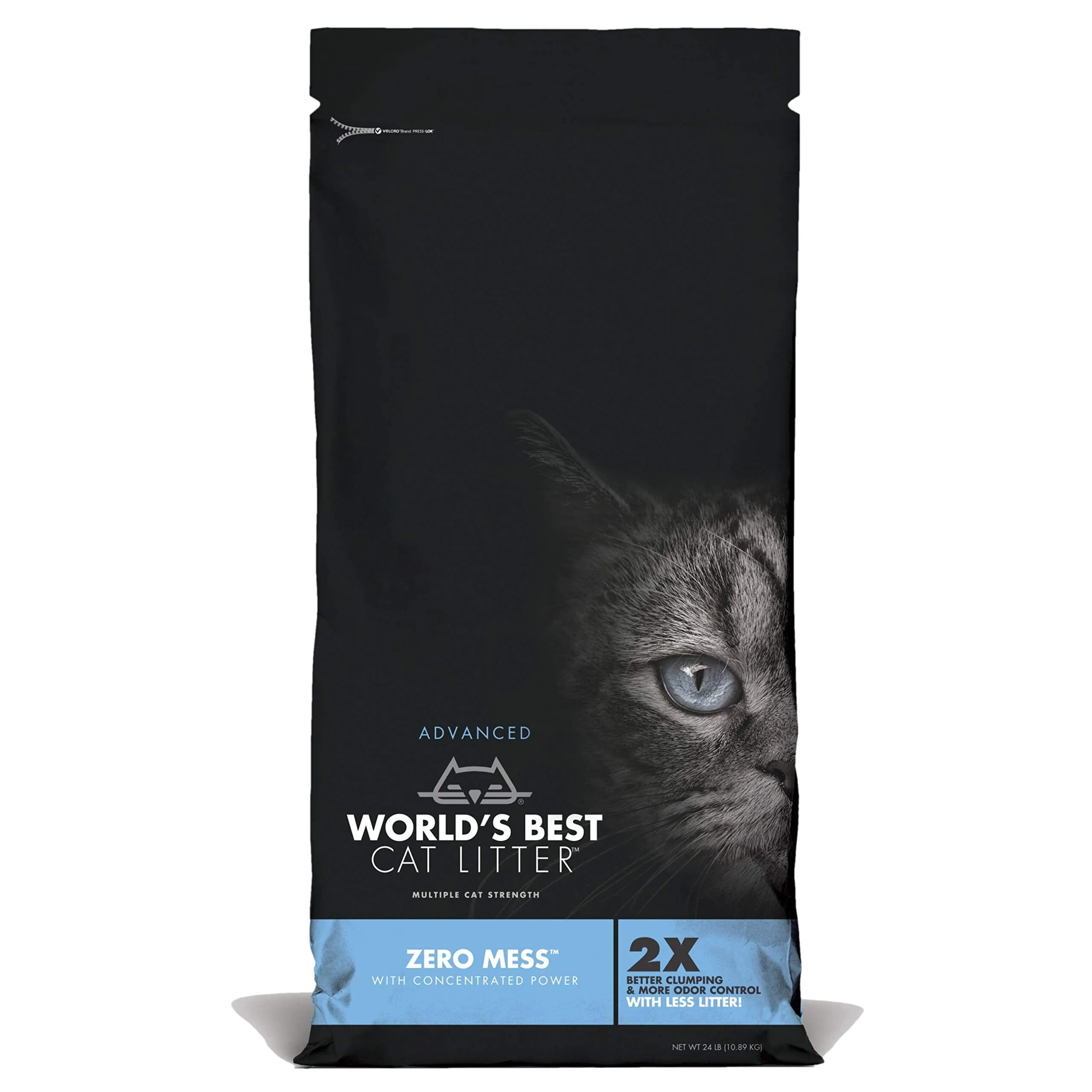 World's Best Cat Litter Zero Mess Advanced Clumping Flushing and Odor Control Cat Litter