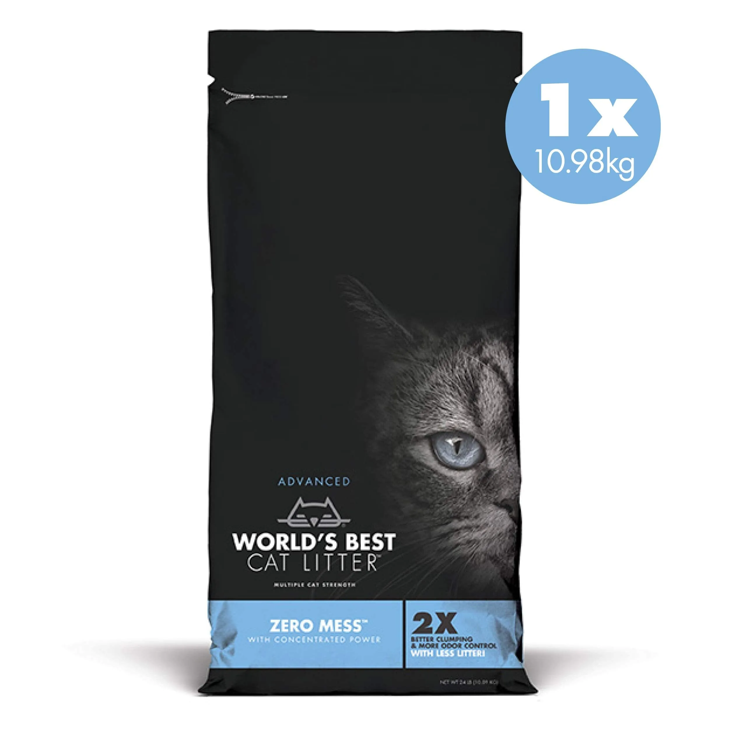 World's Best Cat Litter Zero Mess Advanced Clumping Flushing and Odor Control Cat Litter