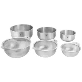 ZWILLING 6-pc Stainless Steel Nesting Prep Bowl & Strainer Set *Flash Sale